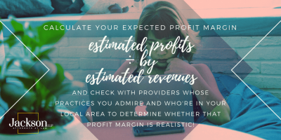 Calculating an expected profit margin.