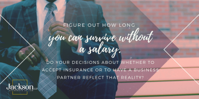 Figuring how long you can go without a salary.