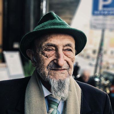 Older man with a beard.
