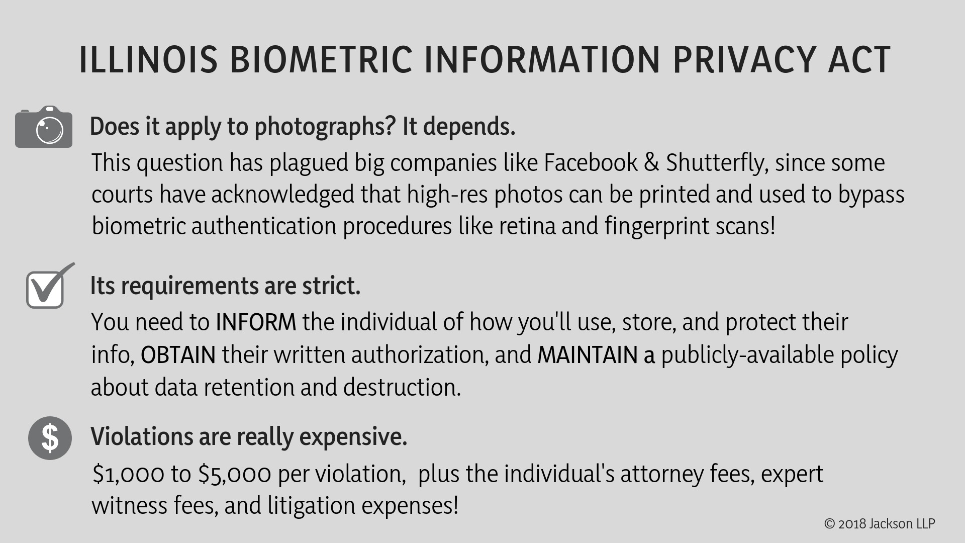 Illinois Biometric Information Privacy Act.