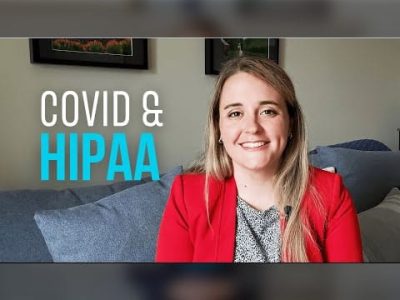 Erin Jackson and the text Covid & HIPAA