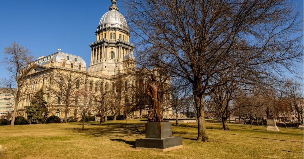 Illinois state capitol building.