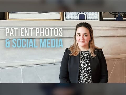 Erin Jackson beside the text Patient Photos and Social Media